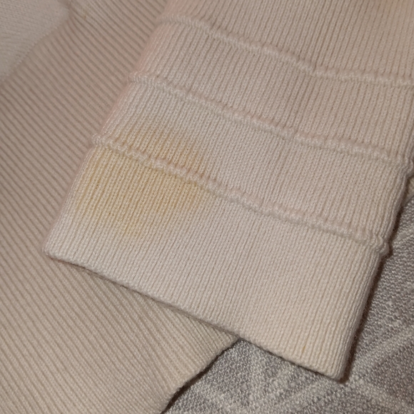 Lululemon Crossover Ribbed Waist Sweater - White Opal In Size 6 - Picture 8 of 8